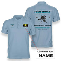 Thumbnail for Inspired Flight IF800 Tomcat design on light blue polo with custom name badge