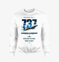 Thumbnail for Boeing 737 MAX 10 design on white sweatshirt