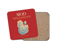 Thumbnail for Modesto City-County Airport (MOD) design on red 1 piece coaster