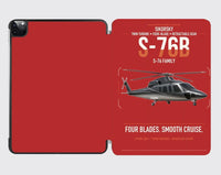 Thumbnail for Sikorsky S-76B design on red ipad tablet case