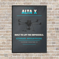 Thumbnail for Freefly Alta X vertical canvas print - framed - gray background