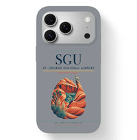 Thumbnail for St. George Airport (SGU) design on gray iPhone 17 Pro MagSafe case
