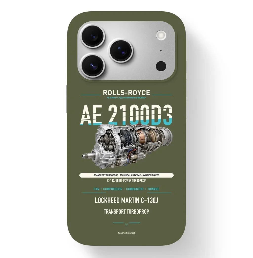 AE 2100D3 Case design on green army iphone case
