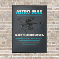 Thumbnail for Freefly Astro Max vertical canvas print - framed - gray background