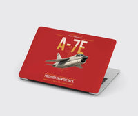 Thumbnail for A-7E Corsair II design on red MacBook case