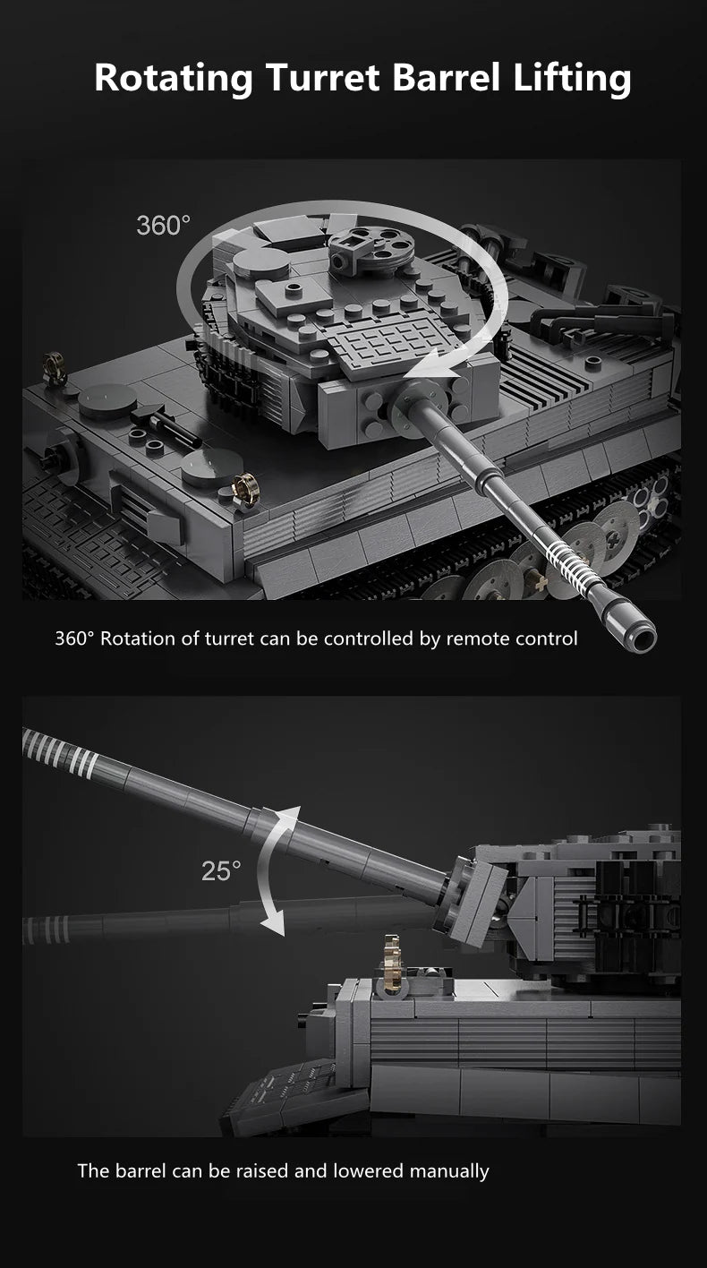 925PCS Remote Control Tiger Tank Model - view 7