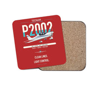 Thumbnail for Tecnam P2002 Sierra MkII design on red 1 piece coaster