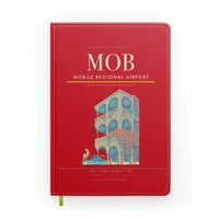 Thumbnail for Mobile Regional Airport (MOB) design on red notebook