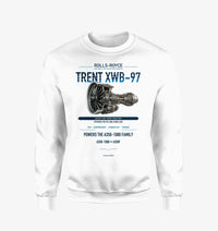 Thumbnail for TRENT XWB-97 design on white sweatshirt