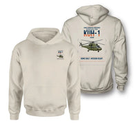 Thumbnail for Korea Aerospace Industries KUH-1 Surion design on khaki double-side hoodie, double-side print