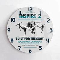 Thumbnail for DJI Inspire 2 design on light gray no frame wall clock