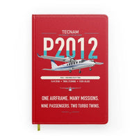 Thumbnail for Tecnam P2012 Traveller design on red notebook