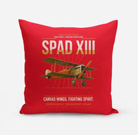 Thumbnail for SPAD XIII design on red pillow