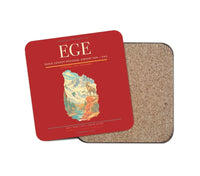 Thumbnail for Eagle County Regional Airport (EGE) design on red 1 piece coaster