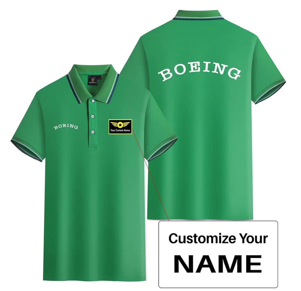 Customisable BOEING Text Polo Shirt - view 7