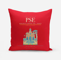 Thumbnail for Mercedita Airport (PSE) design on red pillow