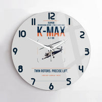 Thumbnail for Kaman K-1200 K-MAX design on light gray no frame wall clock