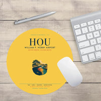 Thumbnail for William P. Hobby Airport (HOU) design on yellow round mouse pad