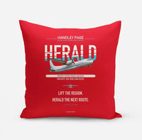 Thumbnail for Handley Page HPR.7 Dart Herald design on red pillow