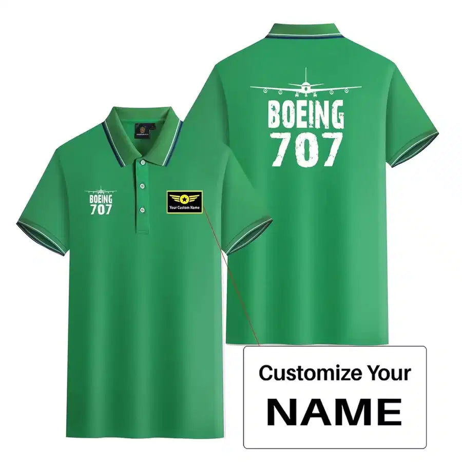 Customisable Boeing 707 Polo Shirt - view 7