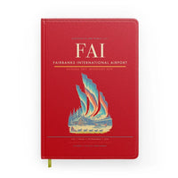 Thumbnail for Fairbanks International Airport (FAI) design on red notebook