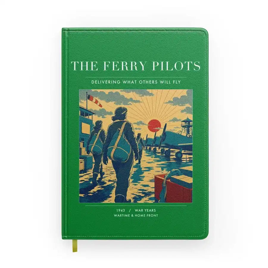 VINTAGE G4503 - The Ferry Pilots - Designed Notebooks design on green