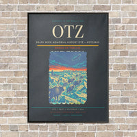 Thumbnail for Ralph Wien Memorial Airport OTZ — Kotzebue vertical canvas print - framed - gray background