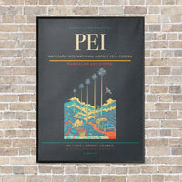 Thumbnail for Matecaña International Airport PEI — Pereira vertical canvas print - framed - gray background