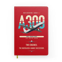 Thumbnail for Airbus A300B4 design on red notebook