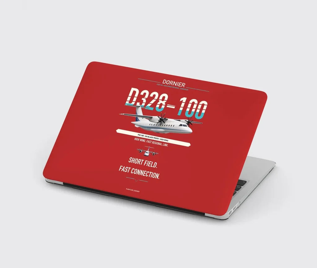 Dornier D328-100 design on red MacBook case