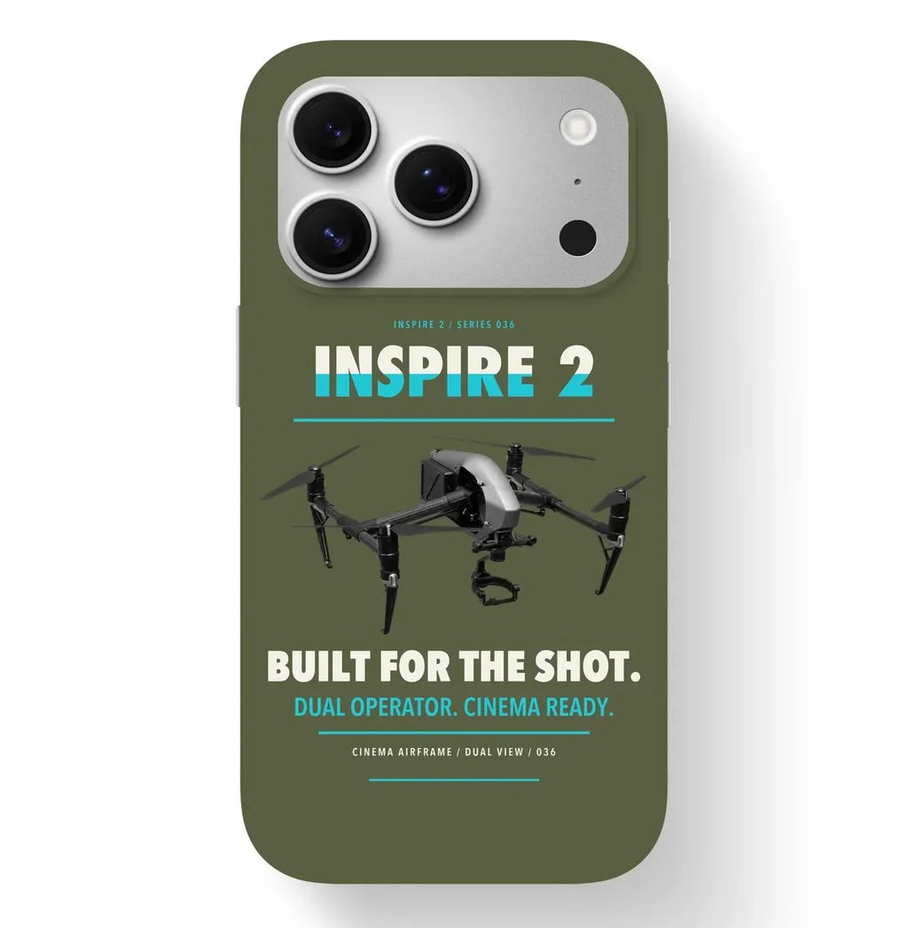 DJI Inspire 2 Case design on green army iphone case