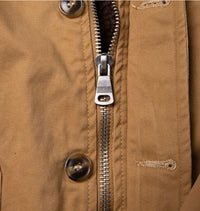Thumbnail for Navy N-1 Retro Deck  Thickening Pilot Jacket With Plush Lamb Wool - view 16
