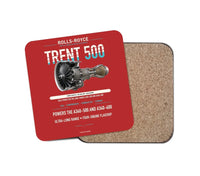 Thumbnail for TRENT 500 design on red 1 piece coaster