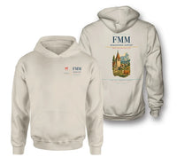 Thumbnail for Memmingen Airport (FMM) design on khaki double-side hoodie