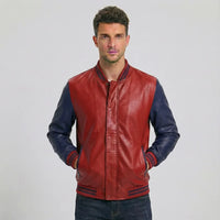 Thumbnail for Super Quality Stylish Leather Bomber Jacket - view 7