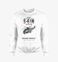 Thumbnail for Sikorsky S-61N design on white sweatshirt