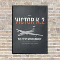 Thumbnail for Handley Page Victor K.2 vertical canvas print - framed - gray background