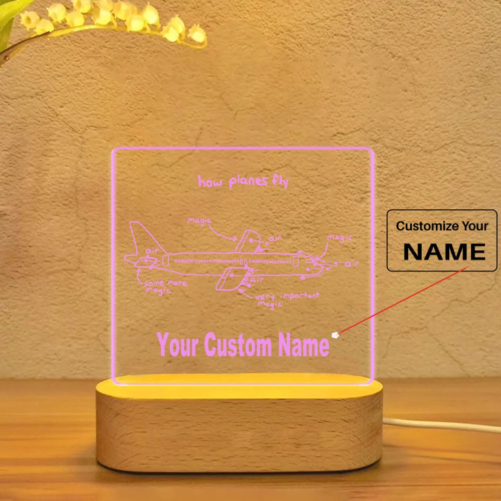 Customisable How Planes Fly Lamp - view 7