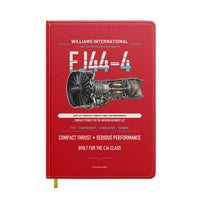 Thumbnail for FJ44-4 design on red notebook