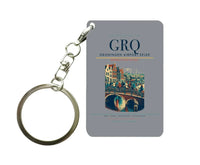 Thumbnail for Groningen Airport Eelde (GRQ) design on gray key chain
