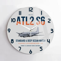 Thumbnail for Atlantique 2 Standard 6 design on light gray no frame wall clock