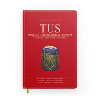 Thumbnail for Tucson International Airport (TUS) design on red notebook