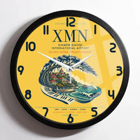 Thumbnail for Xiamen Gaoqi International Airport (XMN) design on yellow framed wall clock