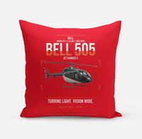 Thumbnail for Bell 505 Jet Ranger X design on red pillow