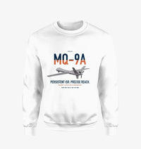 Thumbnail for MQ-9A Reaper design on white sweatshirt