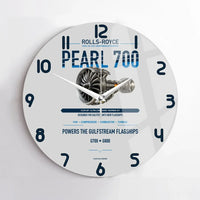Thumbnail for PEARL 700 design on light gray no frame wall clock