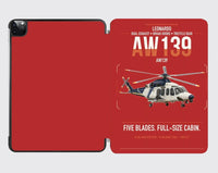 Thumbnail for Leonardo AW139 design on red ipad tablet case