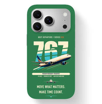 Thumbnail for Boeing 767-300F design on green magsafe iphone case