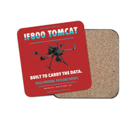 Thumbnail for Inspired Flight IF800 Tomcat design on red 1 piece coaster