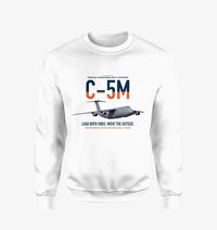 Thumbnail for C-5M Super Galaxy design on white sweatshirt